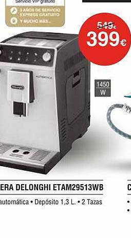 Oferta Cafetera Delonghi Etam29513wb en Milar
