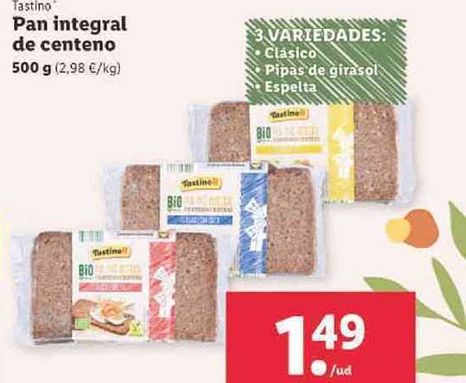 Oferta Pan Integral De Centeno en LIDL