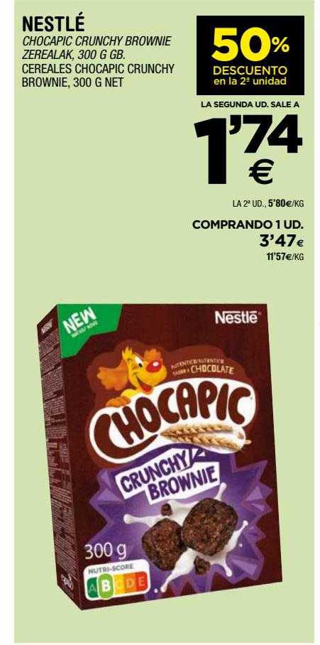 BM Supermercados 50% Descuento En La 2a Unidad Nestlé Cereales Chocapic Crunchy Brownie
