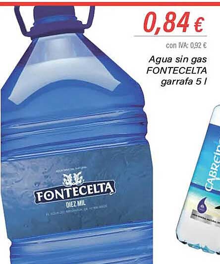 Cash Ifa Agua Sin Gas Fontecelta Garrafa 5l