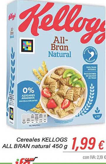 Cash Ifa Cereales Kellogs All Bran Natural