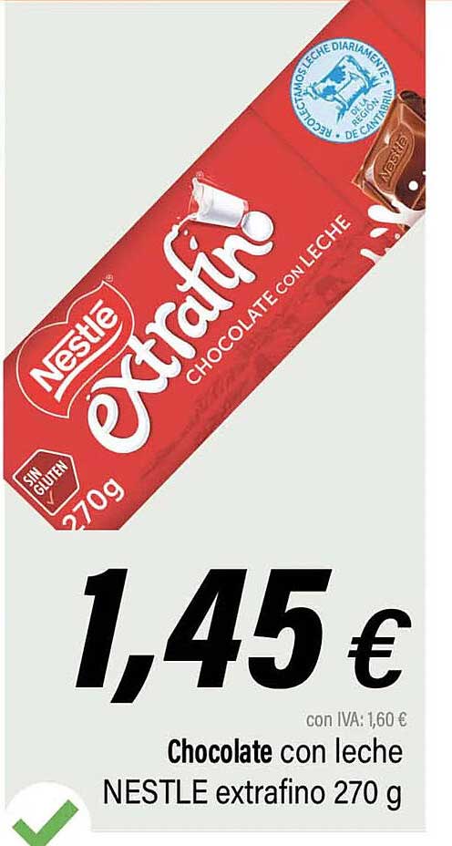 Cash Ifa Chocolate Con Leche Nestlé Extrafino