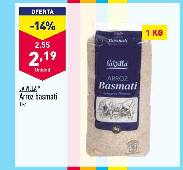 Oferta La Villa Arroz Basmati en ALDI CatalogosOfertas.es