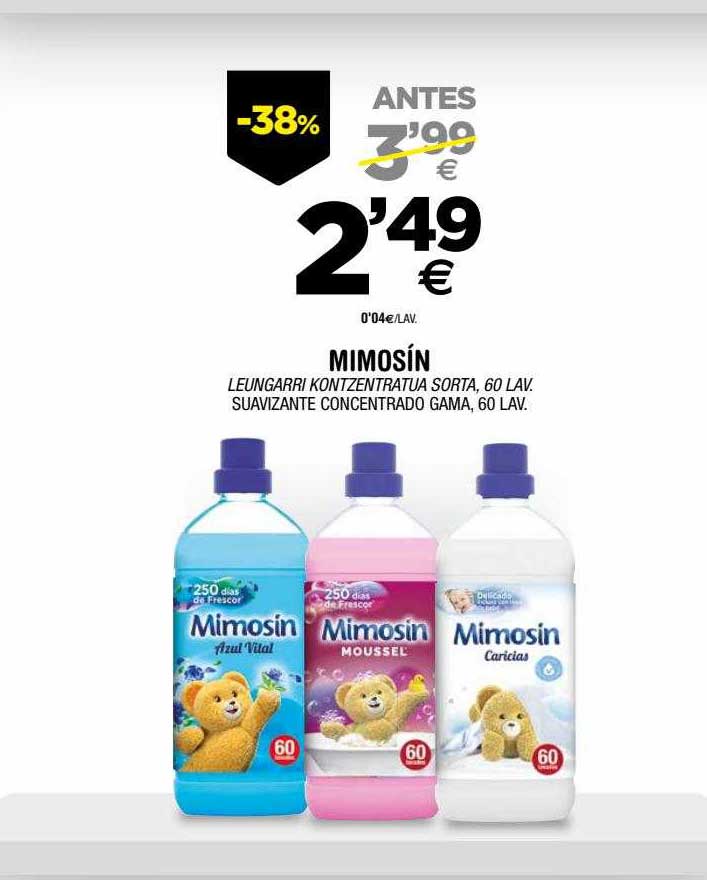 BM Supermercados Mimosin Suavizante Concentrado Gama