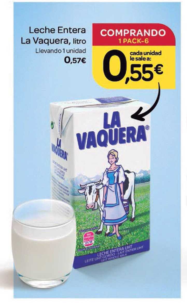 Supermercados El Jamón Leche Entera La Vaquera
