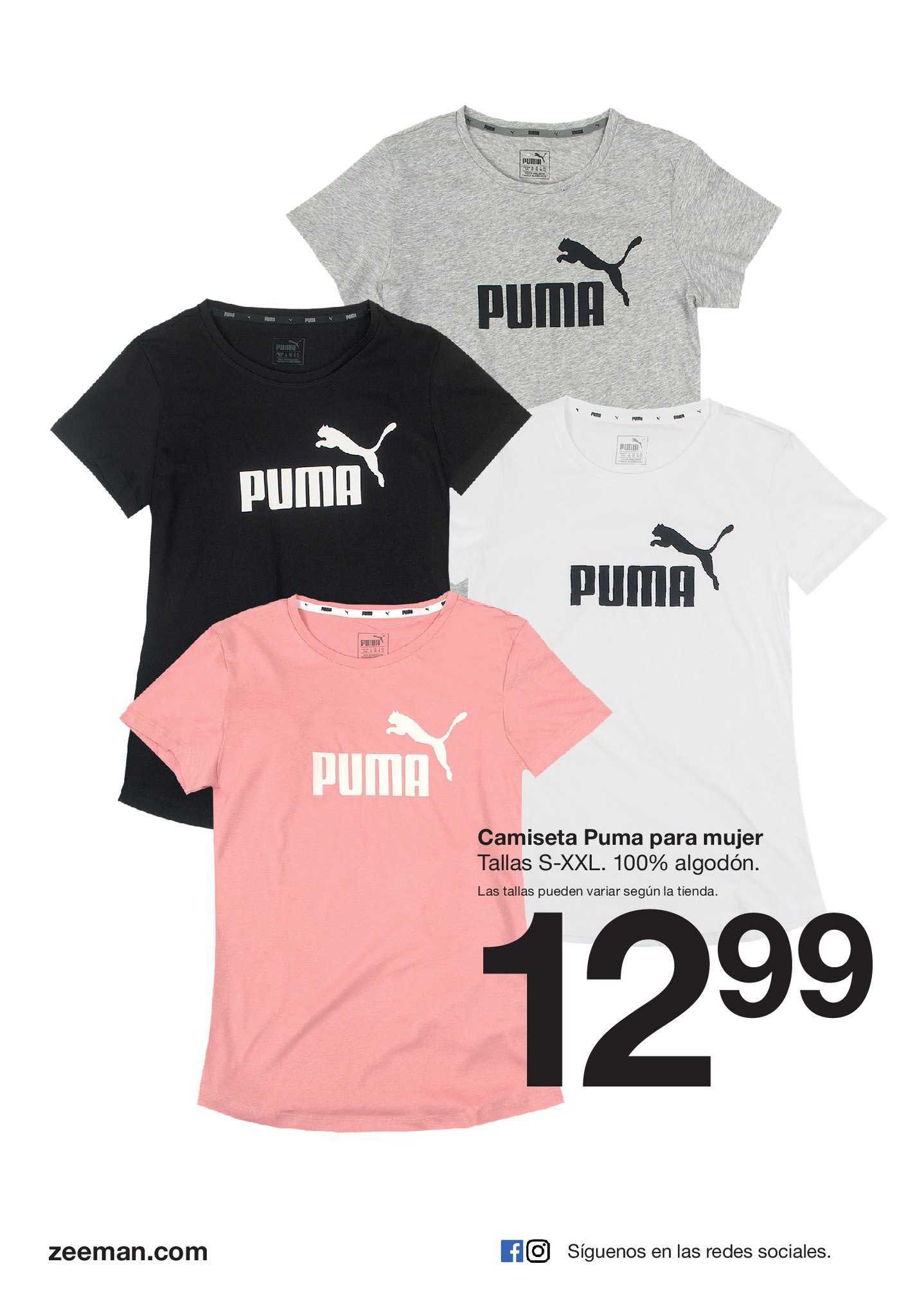 Zeeman Camiseta Puma Para Mujer