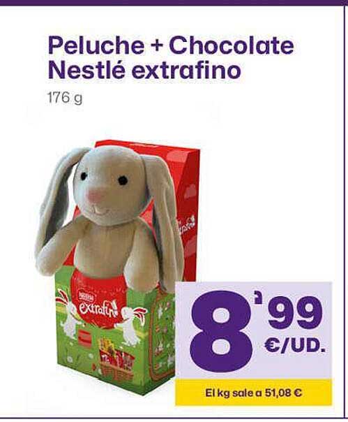 AhorraMas Peluche + Chocolate Nestlé Extrafino