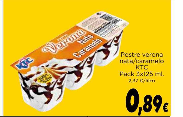 Proxi Postre Verona Nata Caramelo Ktc Pack 3
