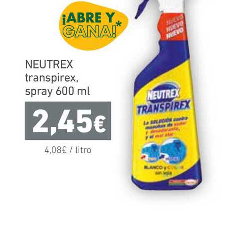 Oferta Neutrex Transpirex, Spray 600 Ml en HiperDino 