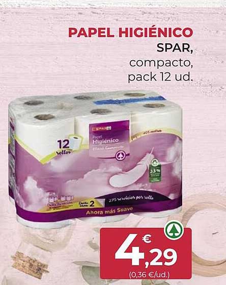 PAPEL HIGIENICO ALBOR 12R - Spar La Palma