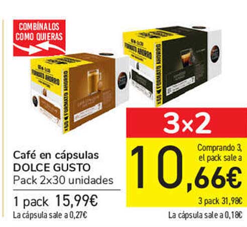 Oferta Café En Cápsulas Starbucks Compatible Con Dolce Gusto en Carrefour
