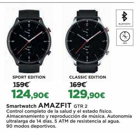 Oferta Sport Edition Classic Edition Smartwatch Amazfit Gtr 2 en El Corte  Ingles