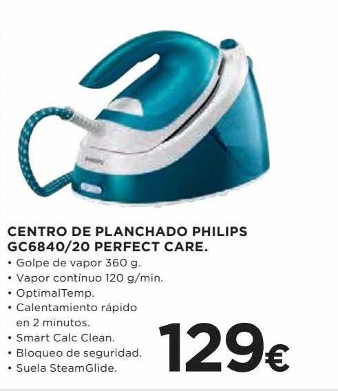 Comprar Centro de planchado Philips GC6840/20 Perfect CareCon Tecnología  OptimalTEMP · Hipercor