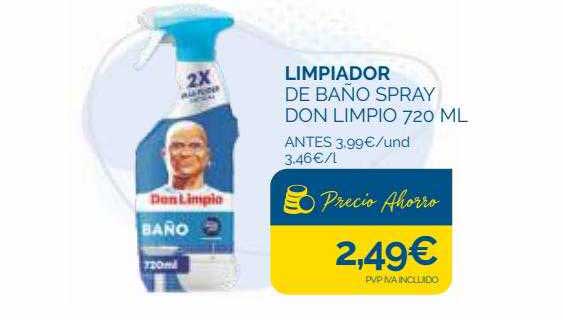 LIMPIADOR DE BAÑO SPRAY DON LIMPIO 720 ML - LaDespensa