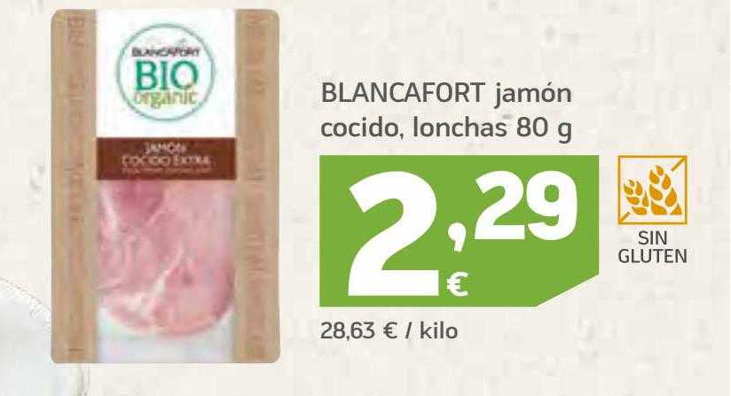 HiperDino Blancafort Jamón Cocido, Lonchas