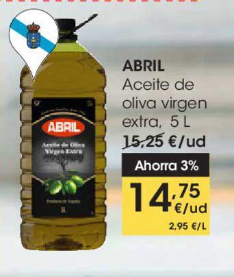 EROSKI Abril Aceite De Oliva Virgen Extra, 5 L