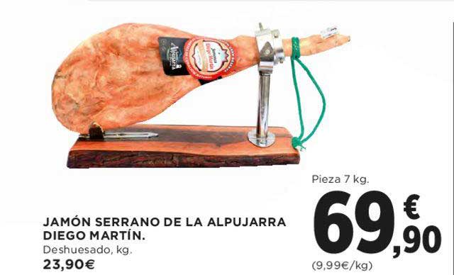 Oferta Jamon Serrano De La Alpujarra Diego Martin En El Corte Ingles