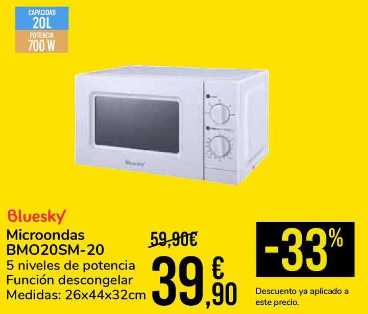 Carrefour Market -33% Bluesky Microondas Bmo20sm-20