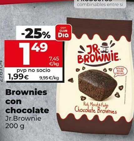 La Plaza De DIA Brownies Con Chocolate Jr. Brownie