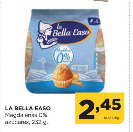 Alimerka La Bella Easo Magdalenas 0% Azúcares