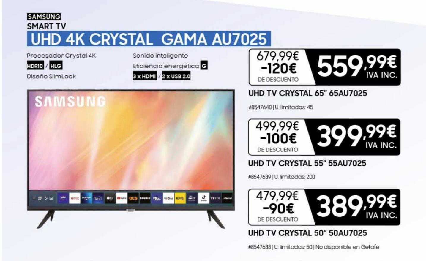 Costco Samsung Smart Tv Uhd 4k Crystal Gama Au7025