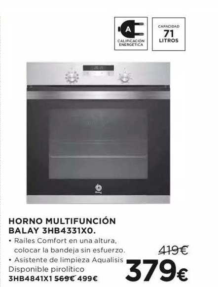 Oferta Horno Multifunción Balay 3hb4331x0 en Cenor