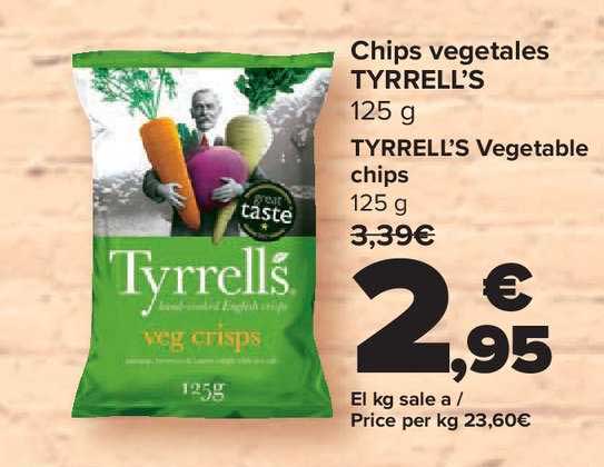 Carrefour Market Chips Vegetales Tyrrell's Tyrrell's Vegetable Chips