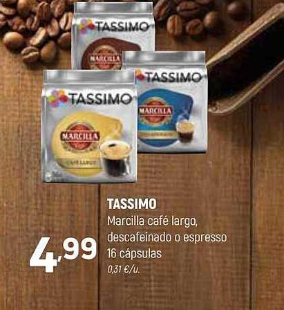 Oferta Tassimo Café Marcilla En Cápsulas en ALDI 
