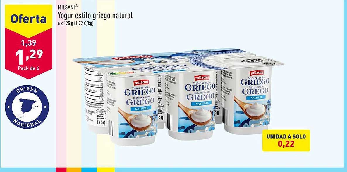 Oferta Milbona Yogur Griego Con Fresas en LIDL CatalogosOfertas.es