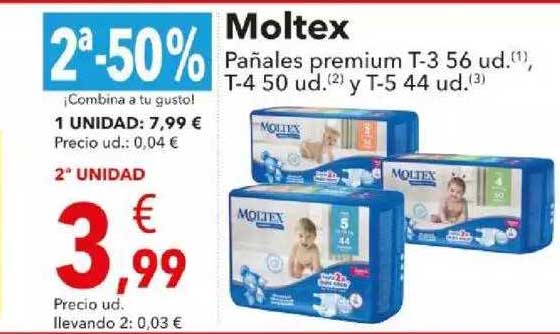 Pañales Moltex Premium Comfort Talla 5