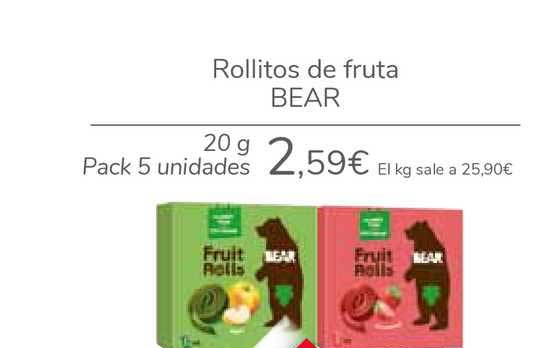 Carrefour Rollitos De Fruta Bear