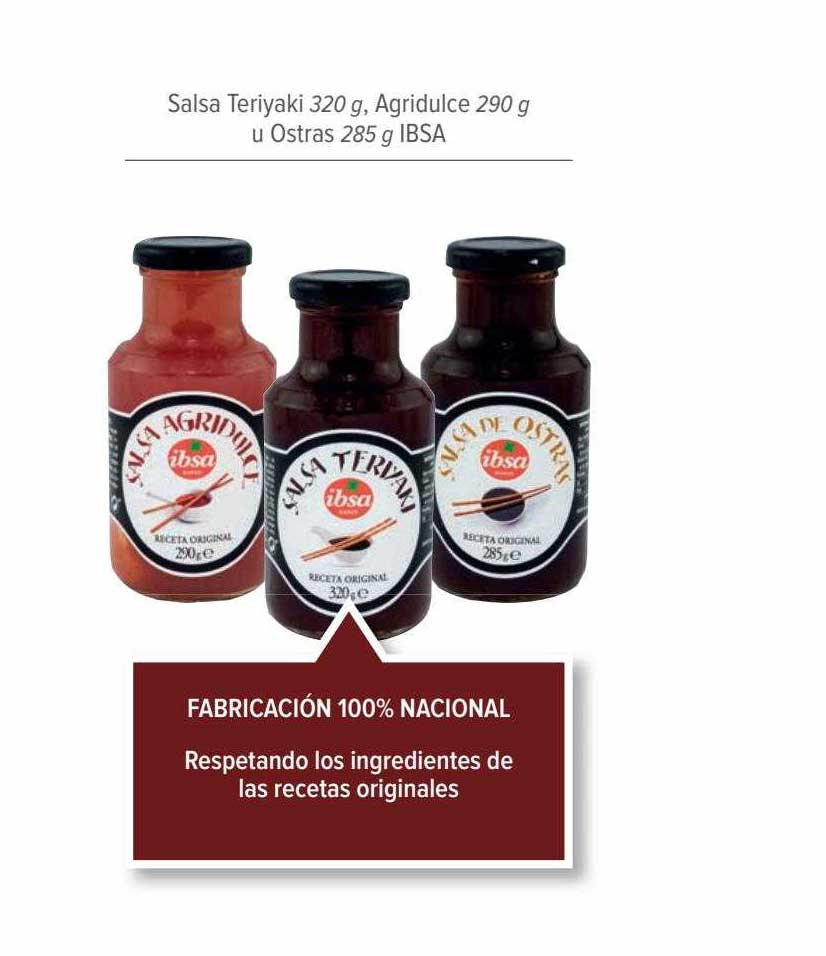 Salsa Teriyaki IBSA, Compra Online