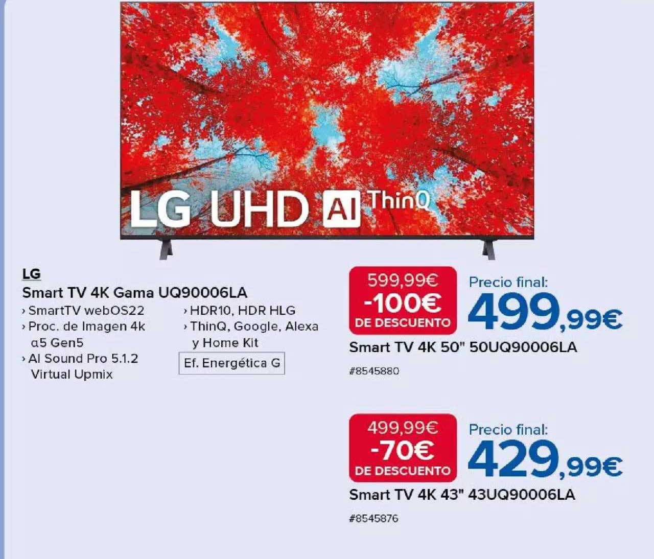 Costco Lg Smart Tv 4k Gama Uq90006la Smart Tv 4k 50