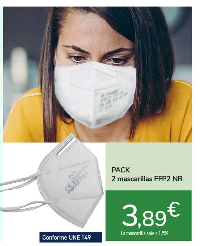 Carrefour Express Pack 2 Mascarillas Ffp2 Nr