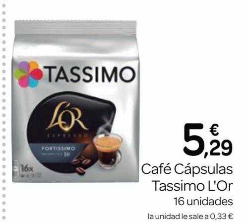 Comprar Café desayuno en cápsulas marcilla tassiimo 21 uds, 163,8 g. en  Alcampo online con Lola Market