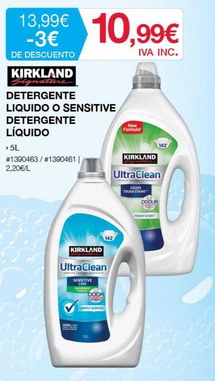 Oferta Kirkland Detergente Liquido O Sensitive Detergente Líquido en Costco