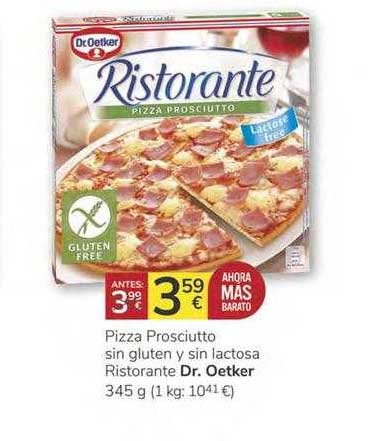 Pizza prosciutto sin gluten Dr. Oetker caja 345 g - Supermercados DIA