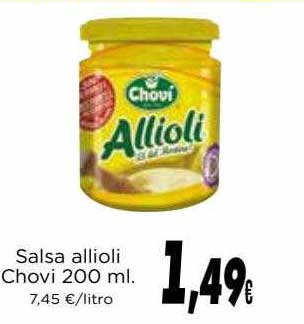 Supermercados Piedra Salsa Allioli Chovi