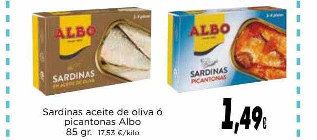 Supermercados Piedra Sardinas Aceite De Oliva ó Picantonas Albo