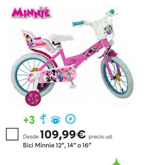 bicicleta minnie toysrus