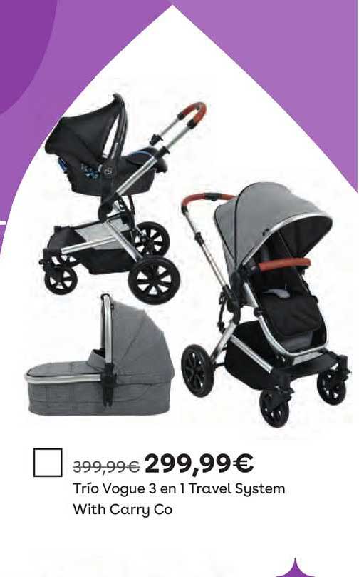 ToysRUs Trio Vogue 3 En 1 Travel System With Carry Co