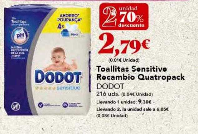 Dodot Sensitive Toallitas Recambio 216 Uds en 2023