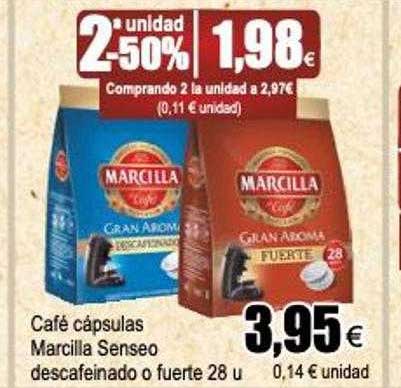 Capsulas Senseo Marcilla Fuerte