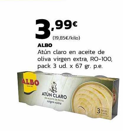Supermercados Lupa Albo Atun Claro En Aceite De Oliva Virgen Extra
