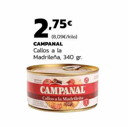 Supermercados Lupa Campanal Callos A La Madrileña