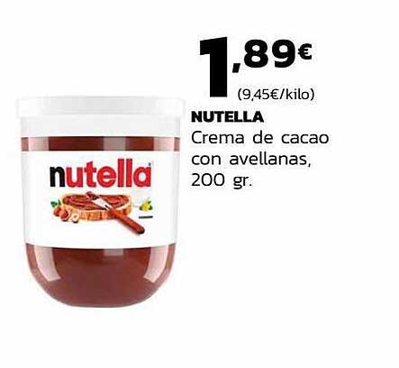 Supermercados Lupa Nutella Crema De Cacao Con Avellanas