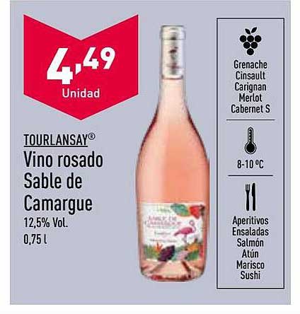 ALDI Tourlansay Vino Rosado Sable De Camargue