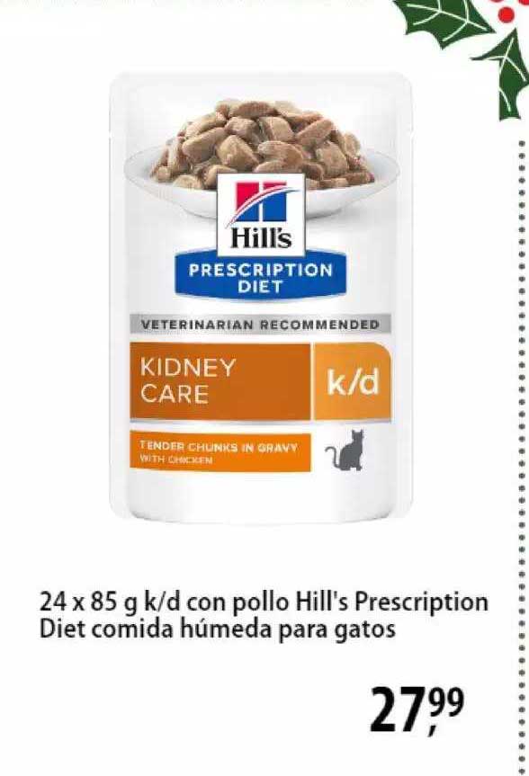 Zooplus 24 X 85 G K-d Con Pollo Hill's Prescription Diet Comida Húmeda Para Gatos