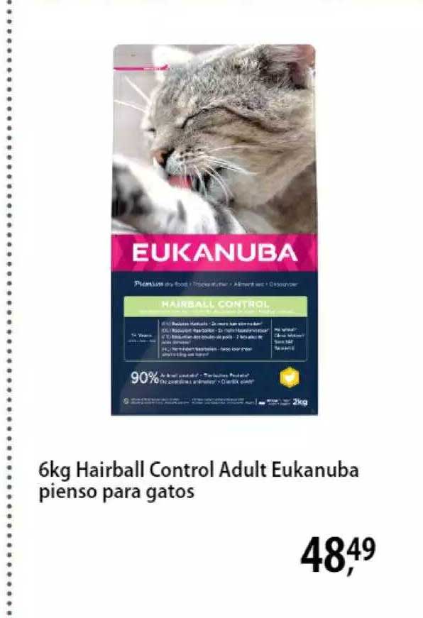 Zooplus 6kg Hairball Control Adult Eukanuba Pienso Para Gatos