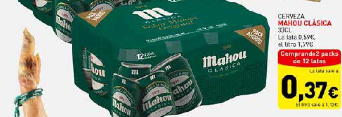 Hiperber Cerveza Mahou Clásica 33cl